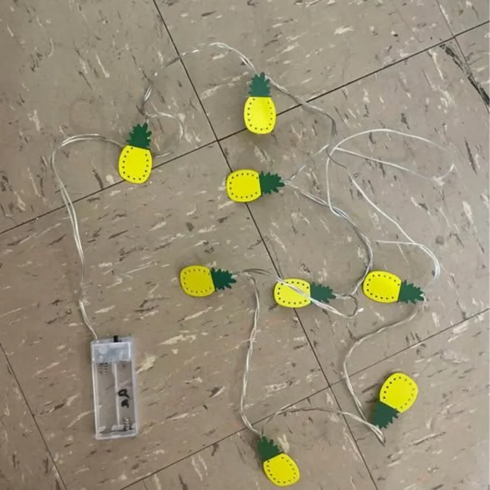 Metal Pineapple Summer String Light Fairy Lights, 36 inch strand
